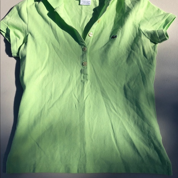 Light Green Lacoste Polo - Picture 3 of 3